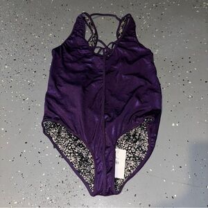 One Teaspoon Purple One Piece Swimsuit